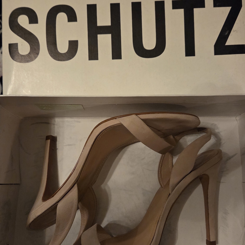 Schutz Women's Cream High Heel Sandals